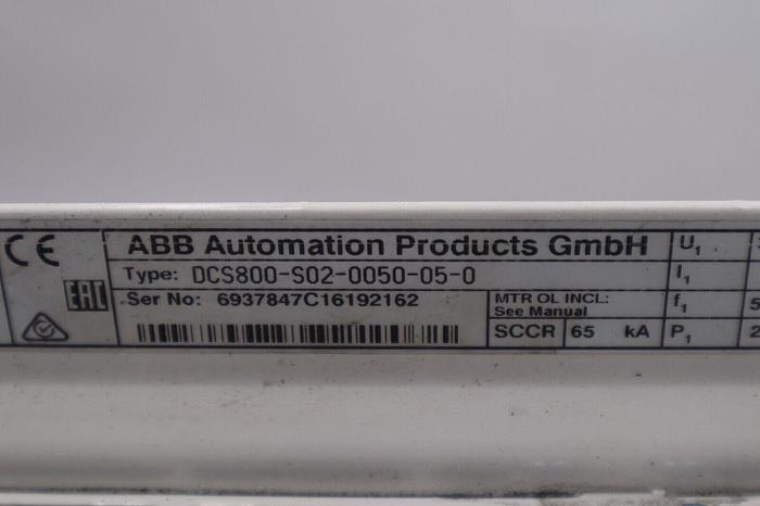 Used ABB DCS800-S02-0050-05-0 DC DRIVE DCS800 SERIES STOCK 5149