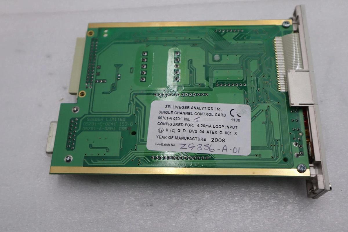 Used Sieger Limited 05701-C-0241 ISS.6 / 05701-A-0281 ISS.9 CONTROL CARD STOCK 5438