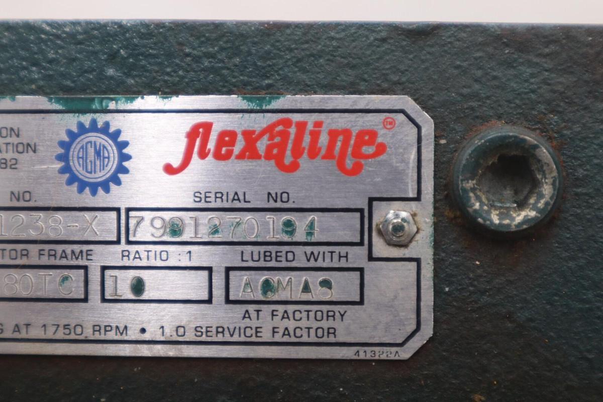 Used FLEXALINE 799127194 GEAR REDUCER STOCK #M-53