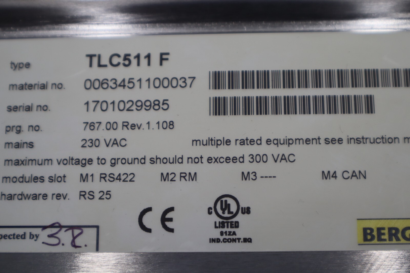 Used Bereger Lahr TLC511 F Servo Drive POSITIONING CONTROLLER 5 AMP STOCK 2300-C