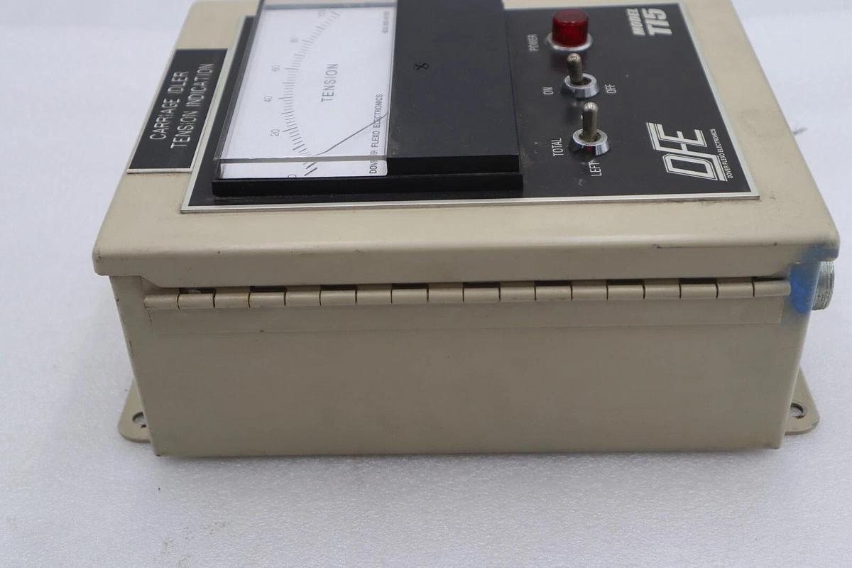 Used Dover Flexo Electronics Model T15 Carriage Idler Tension Indicator #4116