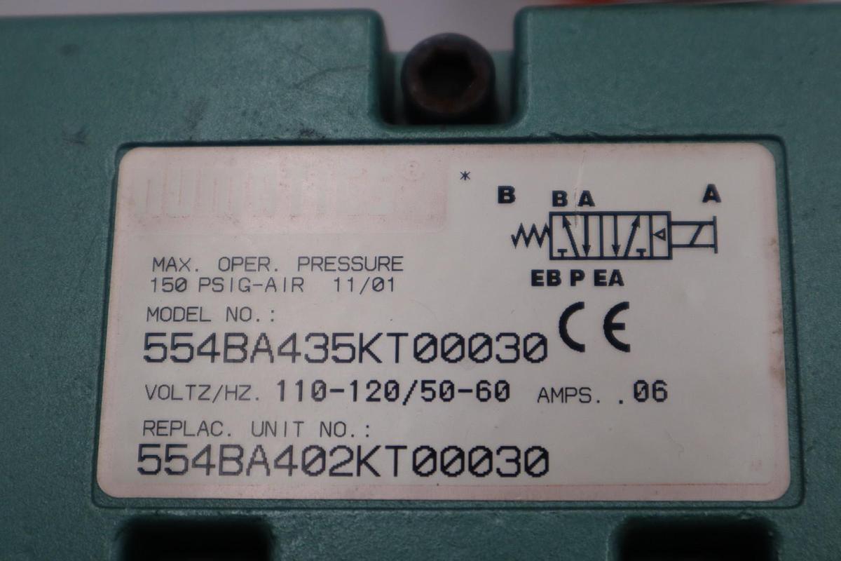 NEW ASCO 554BA435KT00030 SOLENOID VALVE MK55 SERIES 1/2" PORTS STOCK H1615