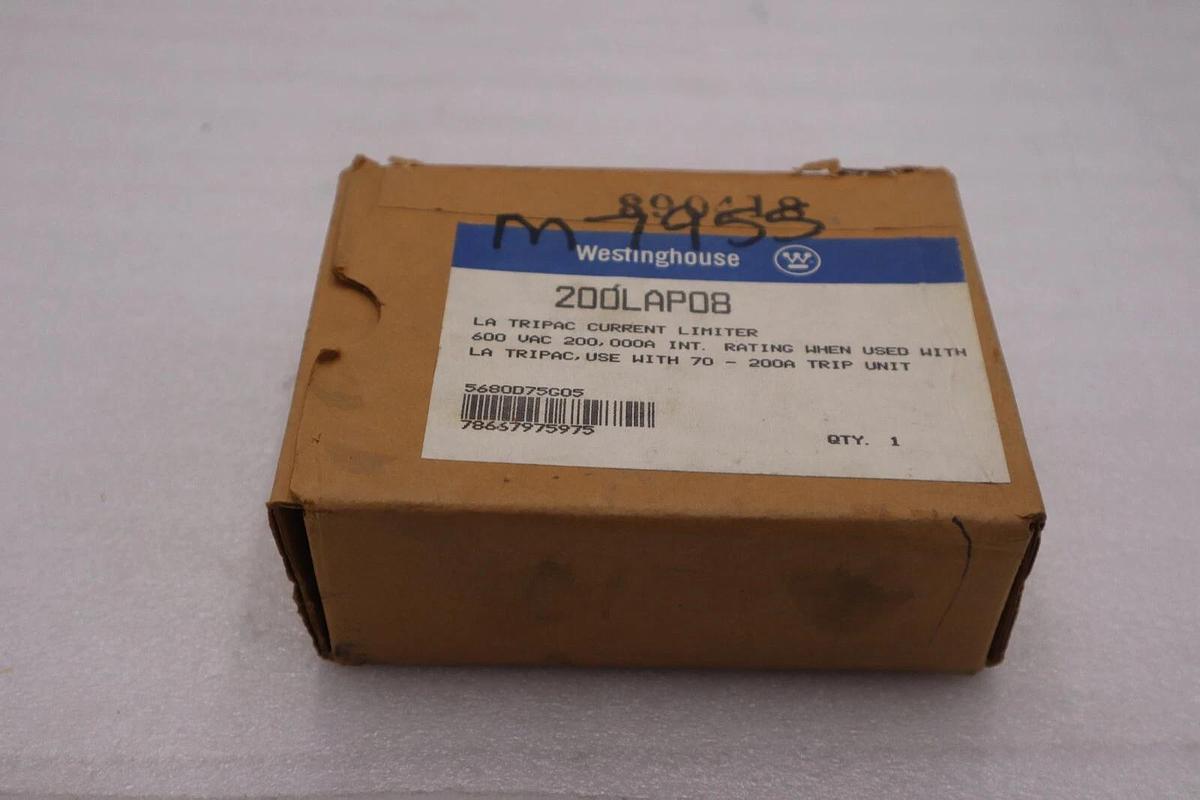 LOT OF 2 NEW OPEN BOX Westinghouse 200LAP08 TRI PAC Current Limiter STOCK 5657-A