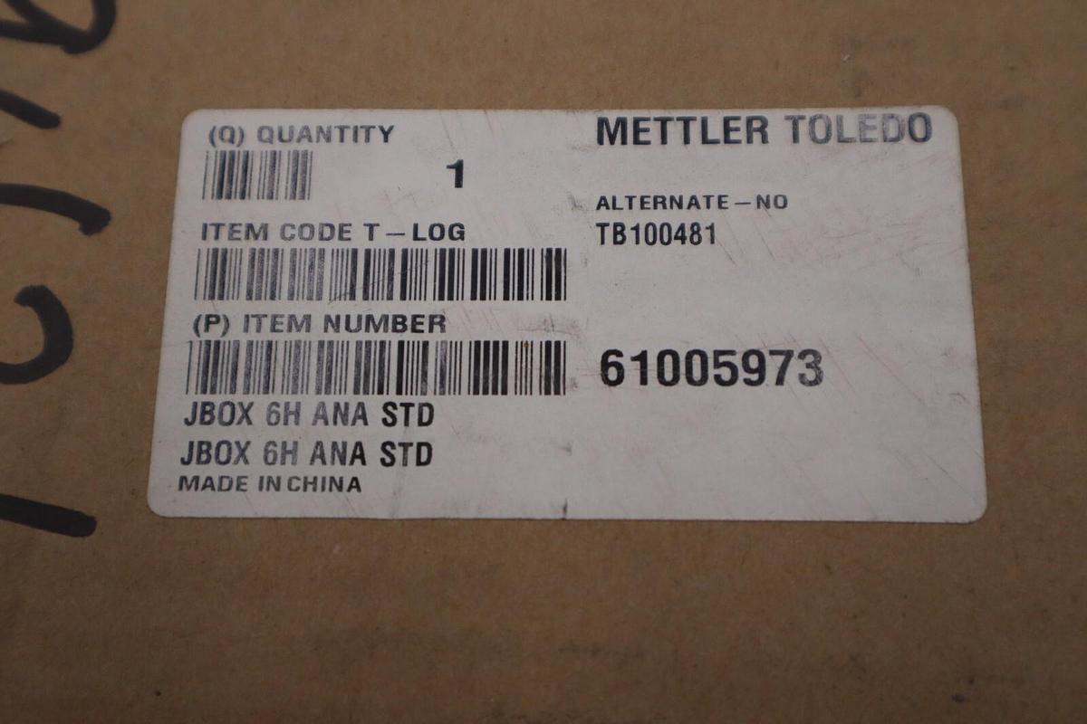 METTLER TOLEDO JBOX 6H ANA STD TB100481 / 61005973 NEW IN BOX STOCK G530