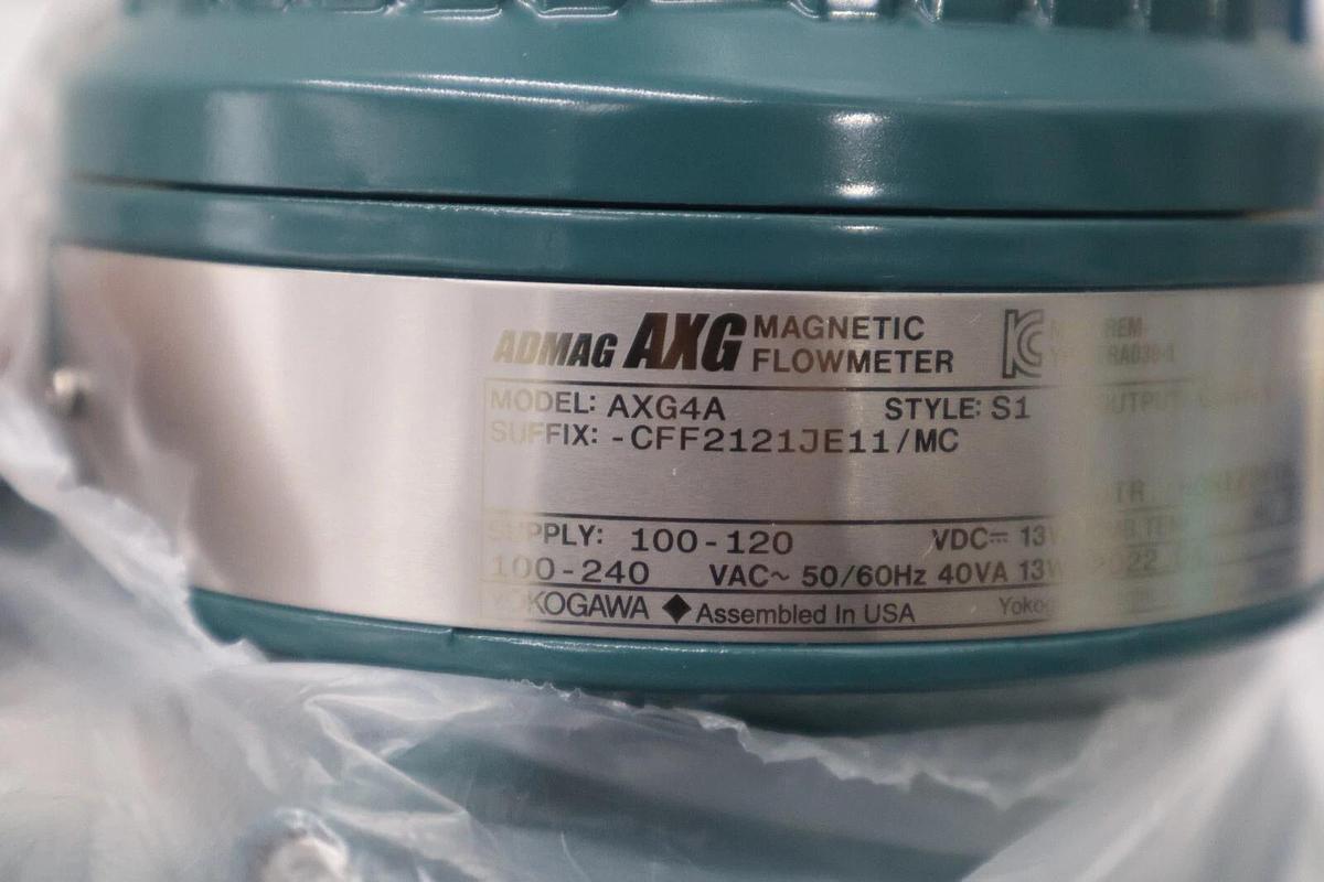 NEW YOKOGAWA AXG MAGNETIC FLOWMETER AXG4A -CFF2121JE11/MC STOCK G378A