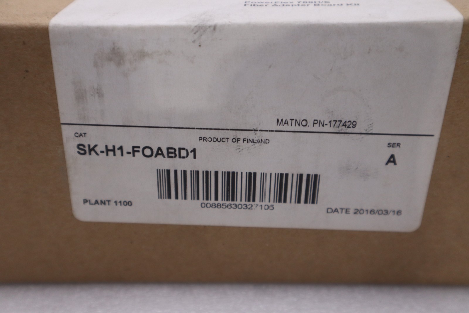 Allen Bradley SK-H1-FOABD1 CONFORMAL COATED FIBER OPTIC ADAPTER BOARD #GF352A