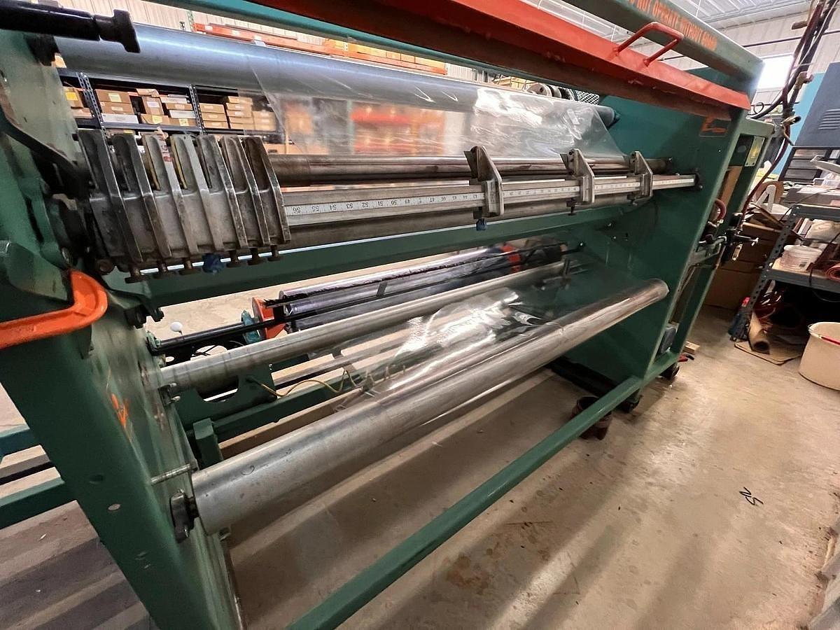 Used 60" WIDE VOORWOOD DUPLEX SLITTER REWINDER MODEL S60-18/187
