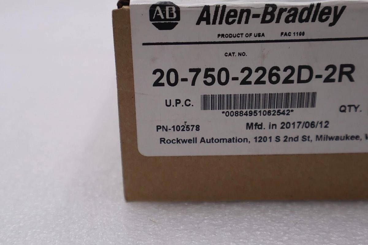 Used NEW MFG. 2017 Allen Bradley 20-750-2262D-2R /A PowerFlex 750 STOCK 4053
