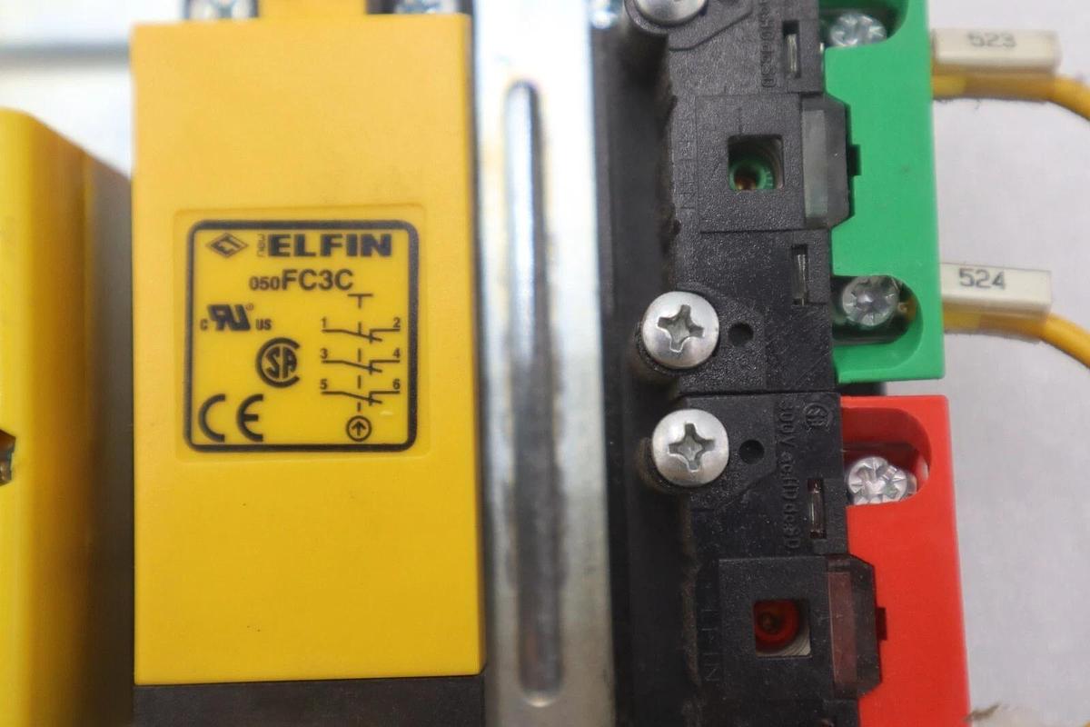 Used Elfin DSL-3 and Elfin 050-FC3C / 030FA Safety Relay Apparatus STOCK 4477