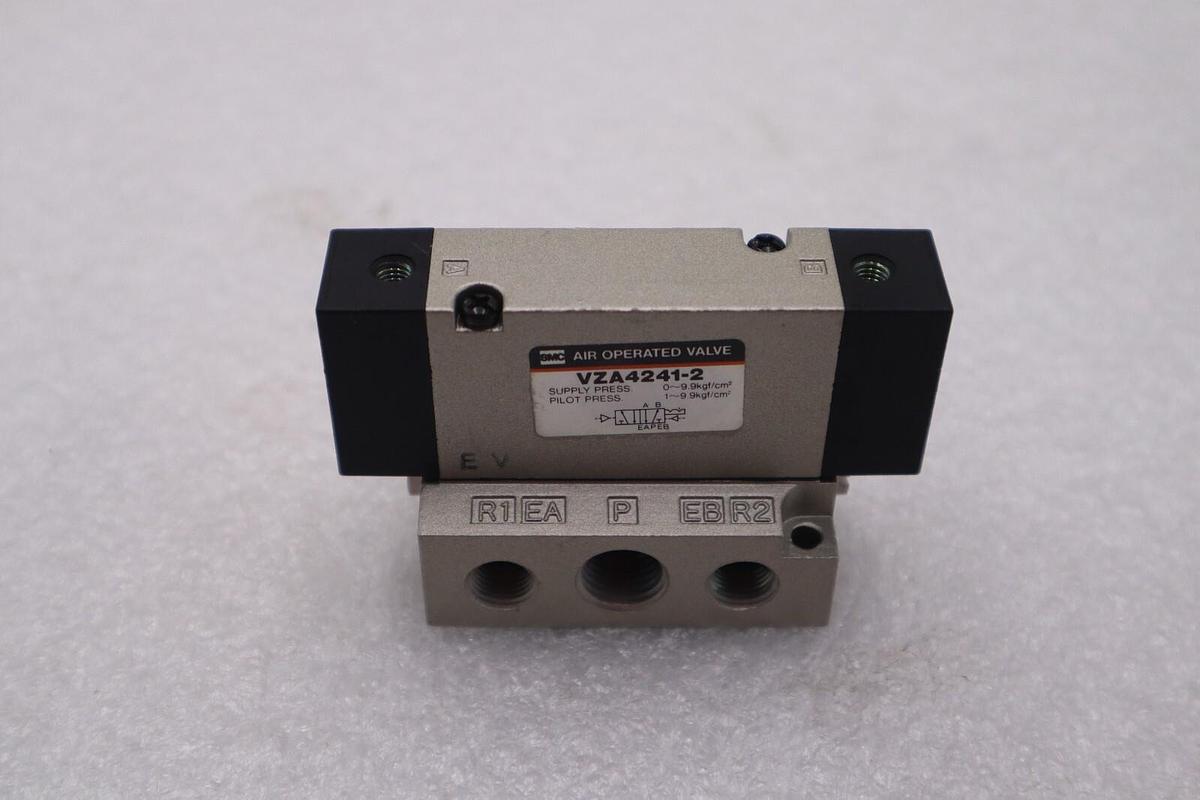 Used SMC NVZA4241-2-02T Valve, NVZA 4241-1-02T, Air/Pilot Air Operated Valve S-365