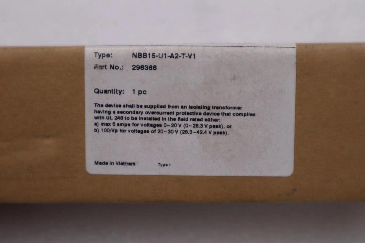 Used NEW PEPPERL FUCHS NBB15-U1-A2-T-V1 PROXIMITY SENSOR STOCK H677A