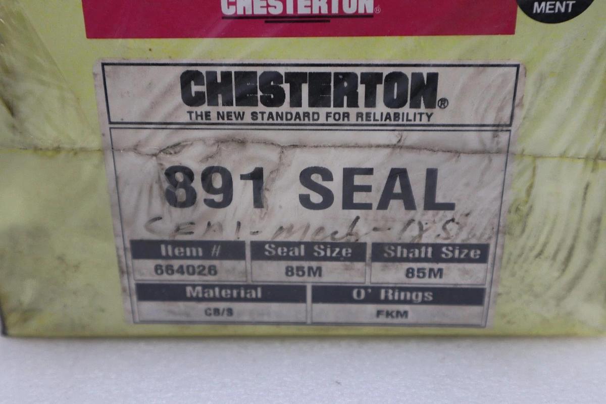 Used CHESTERTON 664026 891 SEAL ROTATING 85M SEAL SIZE/ SHAFT SIZE STOCK GF-93
