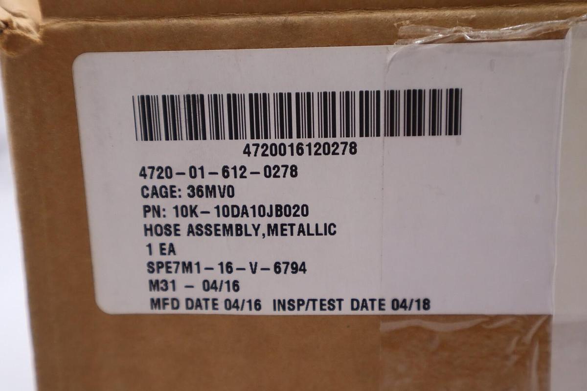 SPARTAN 4720-01-612-0278 HOSE ASSEMBLY #2745