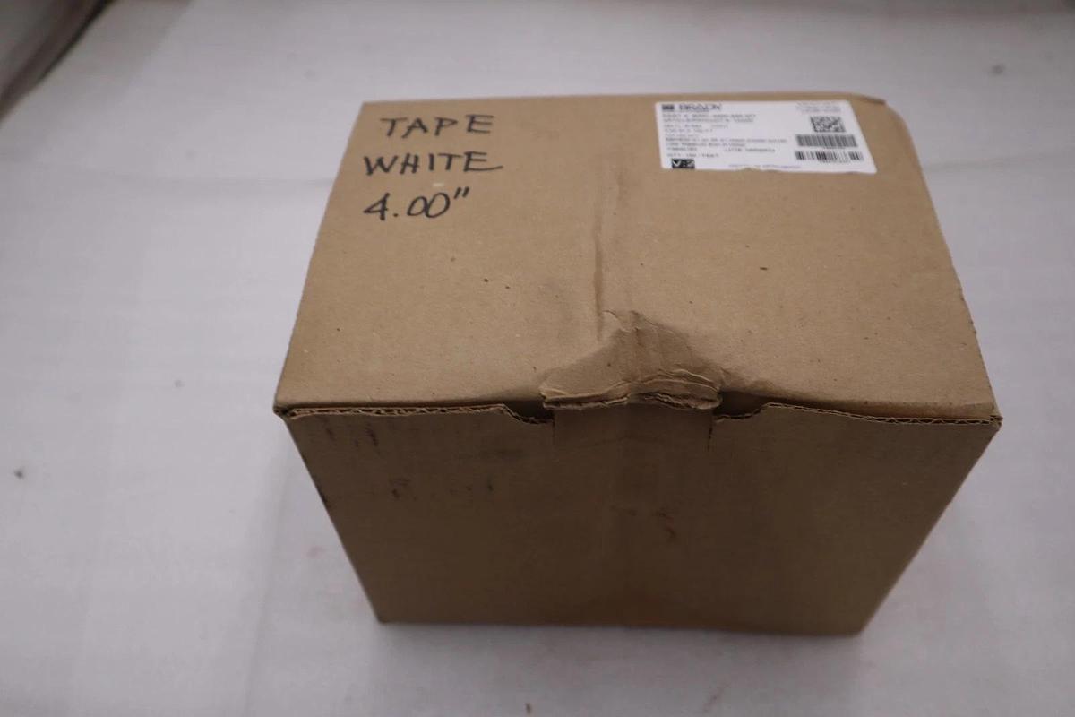 Used Brady B30C-4000-595-WT 4" x 100' White Vinyl Label Tape NEW IN BOX STOCK GF-1170