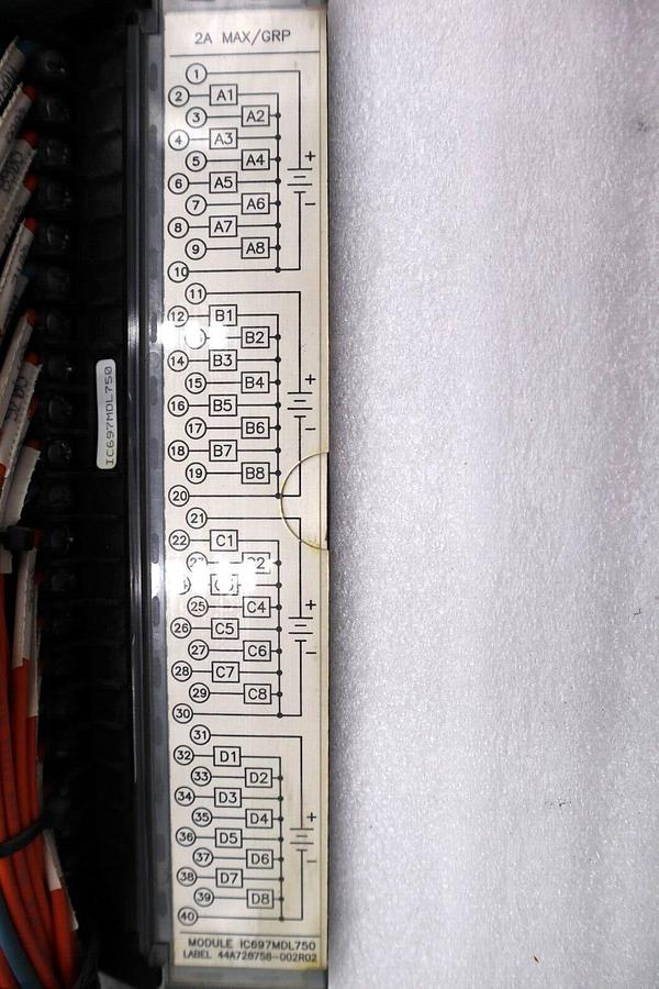 Used GE FANUC IC697MDL750 OUTPUT MODULE 2A MAX #L-238