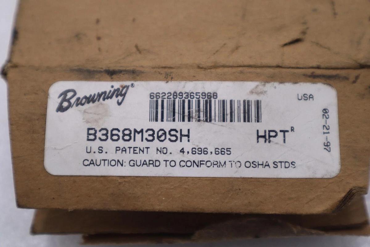 Used NEW OPEN BOX Browning B368M30SH Timing Belt Pulley STOCK B-1736
