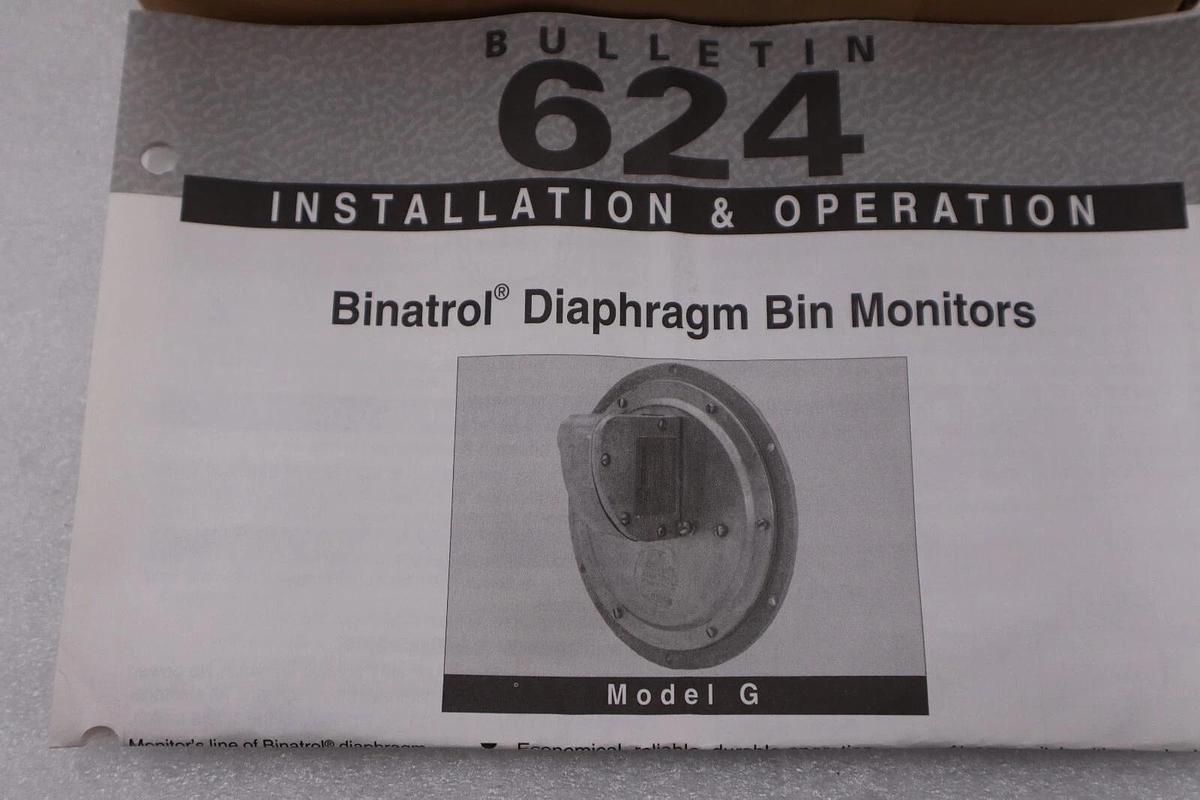 Used NEW MONITOR TECHNOLOGIES MODEL G BIN LEVEL INDICATOR 7-8156 STOCK H221