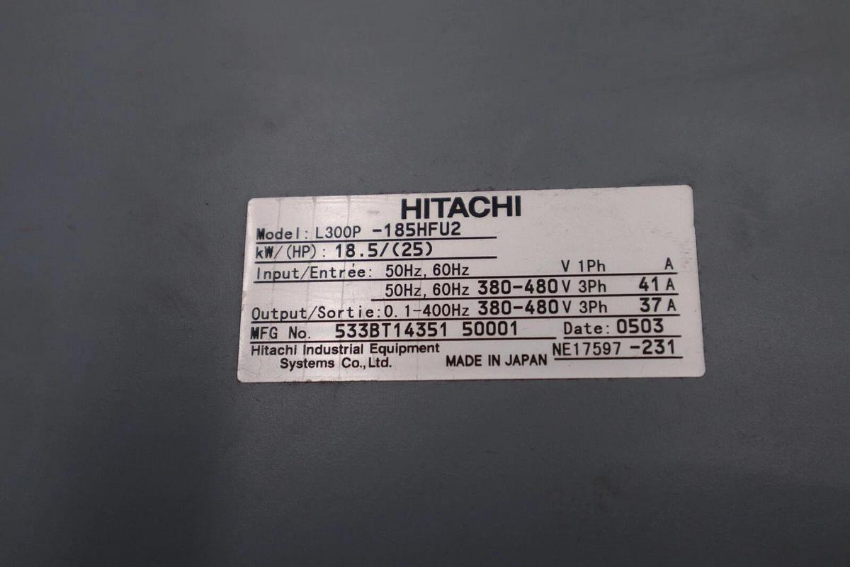 Used HITACHI L300P-185HFU2 18.5/25 KW/HP FREQUENCY DRIVE STOCK 4338