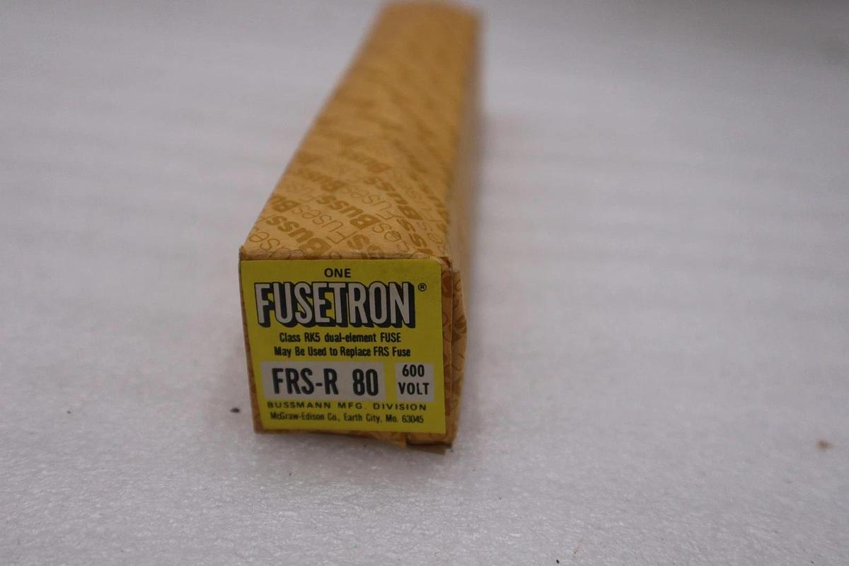 Used LOT OF 2 - Bussmann FRS-R-80 Fusetron Dual Element - STOCK H-1700A