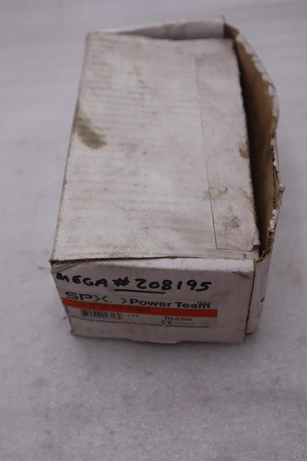 Used SPX Power Team Hydraulic RLS200 20 ton ram/cylinder/portapower — NEW #1512A