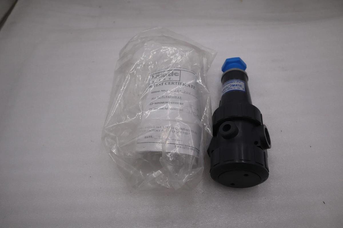 PLAST-O-MATIC PRHM050V-PV Pressure Regulator,1/2 In,5 to 125 psi STOCK H1271