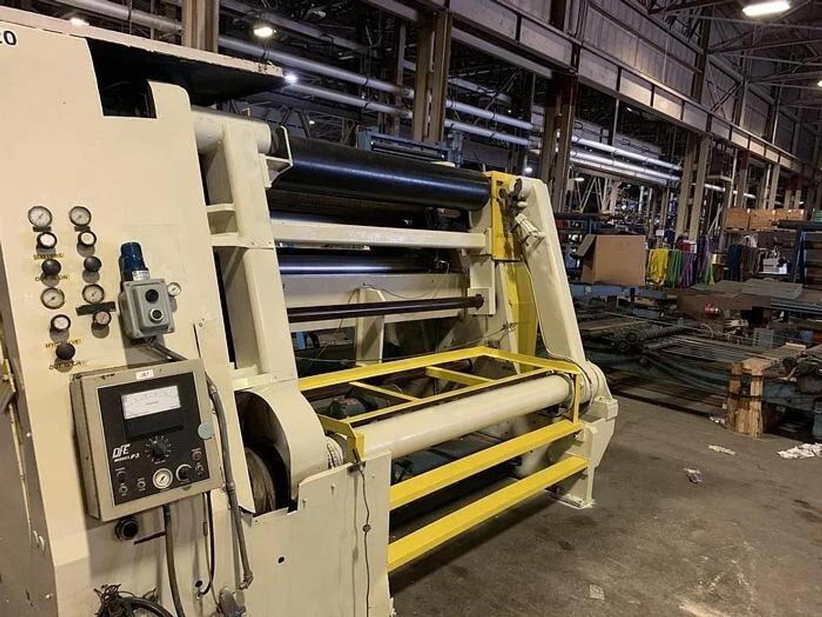 Used 64" (1.60M) ARROW MDL 2000T SLITTER REWINDER 96" OD REWIND SHEAR CUT