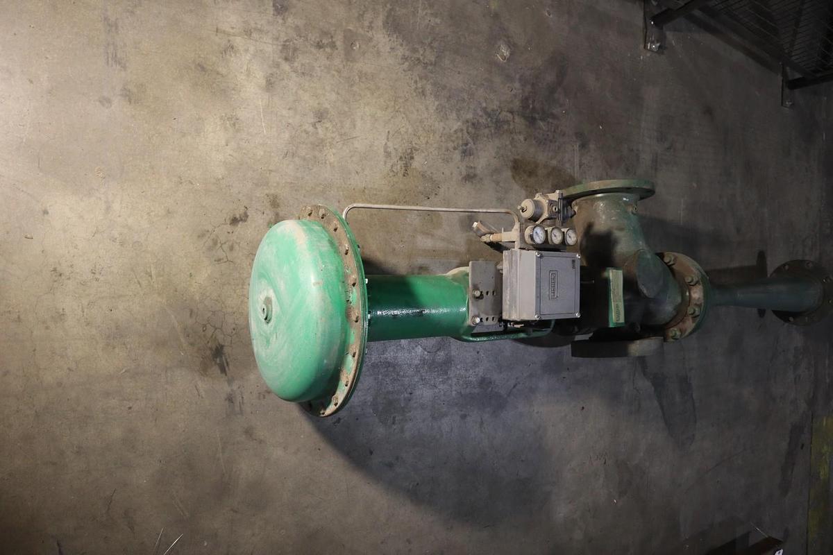Used Fisher Control Valve Fulton Boiler Steam Valve With Pneumatic Actuator