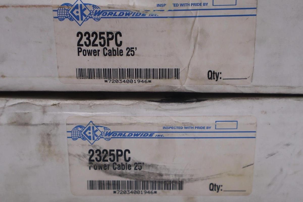 CK 2325PC Power Cable 25' #831A