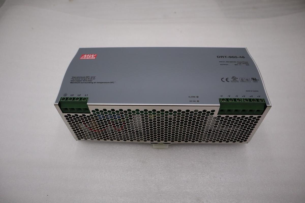 Mean Well DRT-960-48 Switching Power Supply IN 400-500V 2.4A Out 48VDC 20A NEW