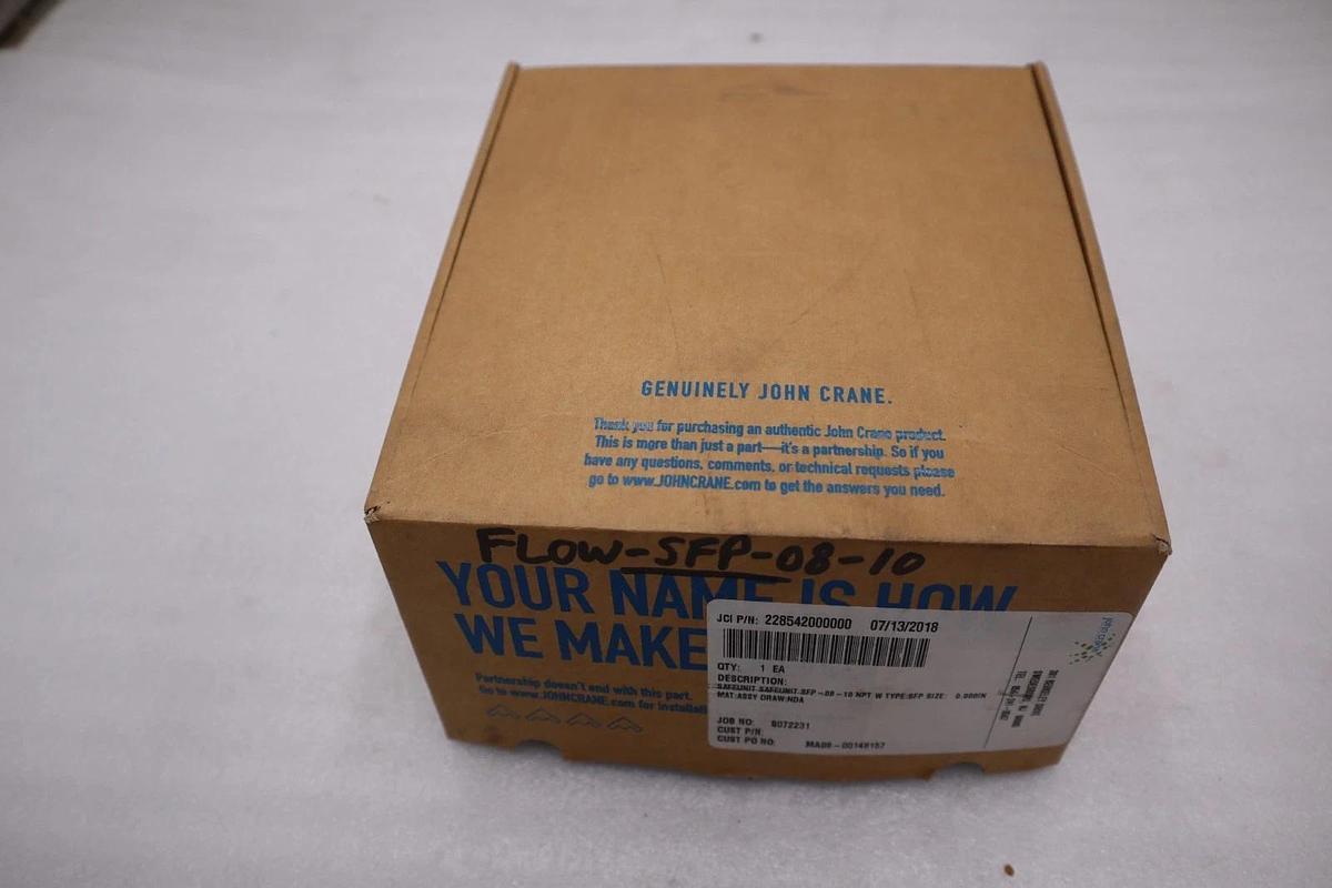 Used SAFEMATIC John Crane SFP-08-10 Switch Flow Safe Unit 4 Port - STOCK GF356