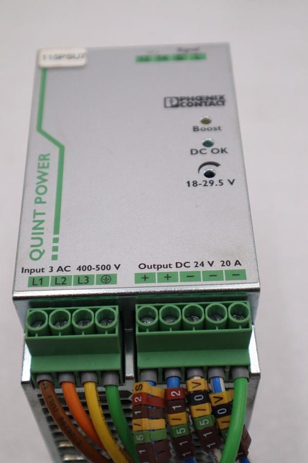Used Phoenix Contact 2866792/ QUINT-PS/3AC/24DC/20 24V 20A Power Supply - STOCK H828C
