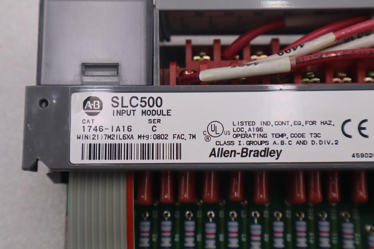 Used ALLEN BRADLEY 1746-IA16 SLC500 INPUT MODULE SERIES C STOCK #K-1451