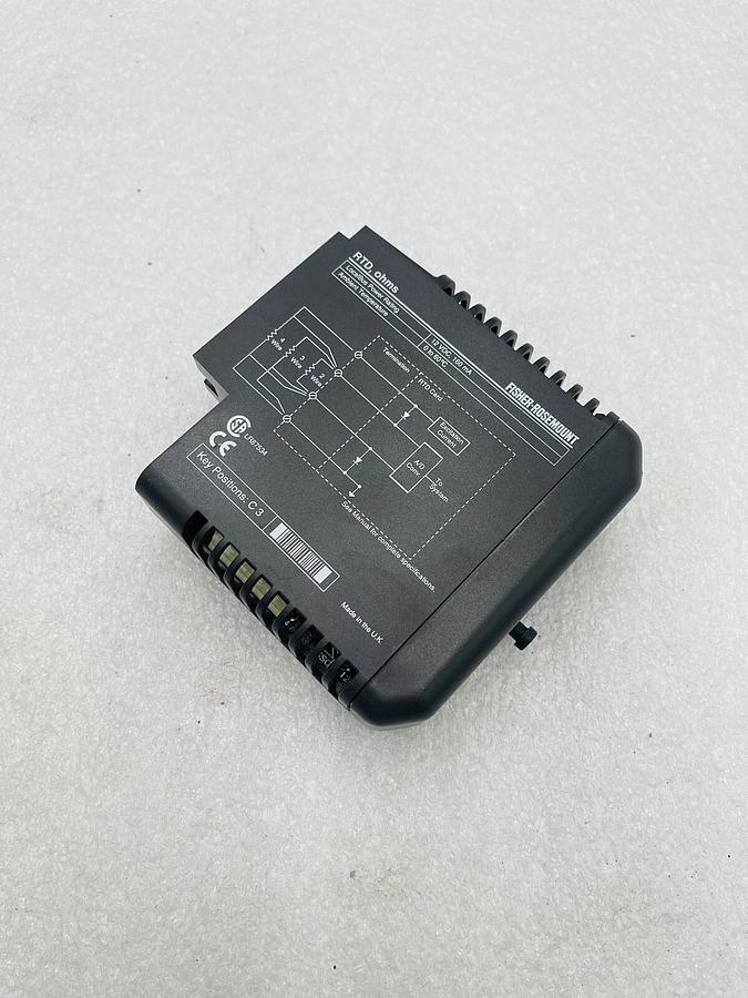 Used EMERSON KJ3002X1-BF1 RTD MODULE OHMS FINAL ASSEMBLY W/ SHIELD #K-2623