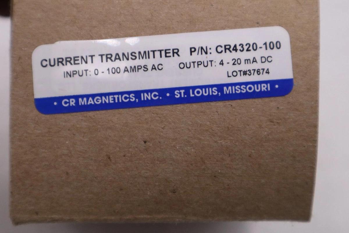 CR MAGNETICS CR4320-100 Current Transmitter NEW WITH BOX STOCK G490A