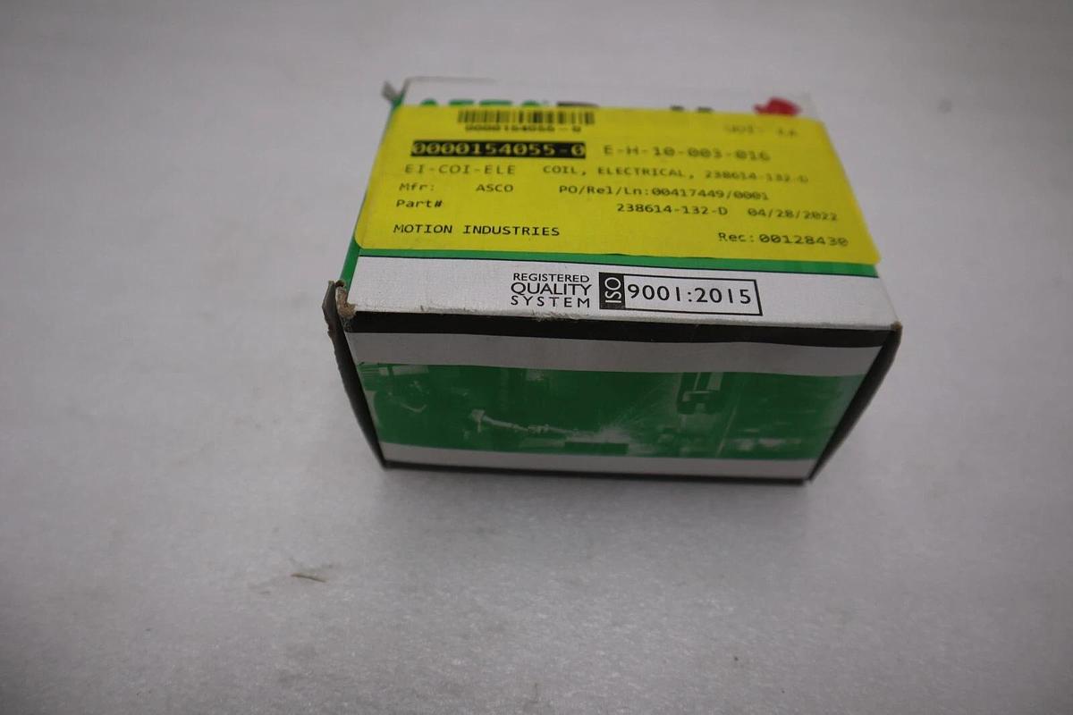 Used Redhat 238614-132-D* Solenoid Valve Coil,120Vac,60 Hz,17.1W NEW IN BOX #G828A