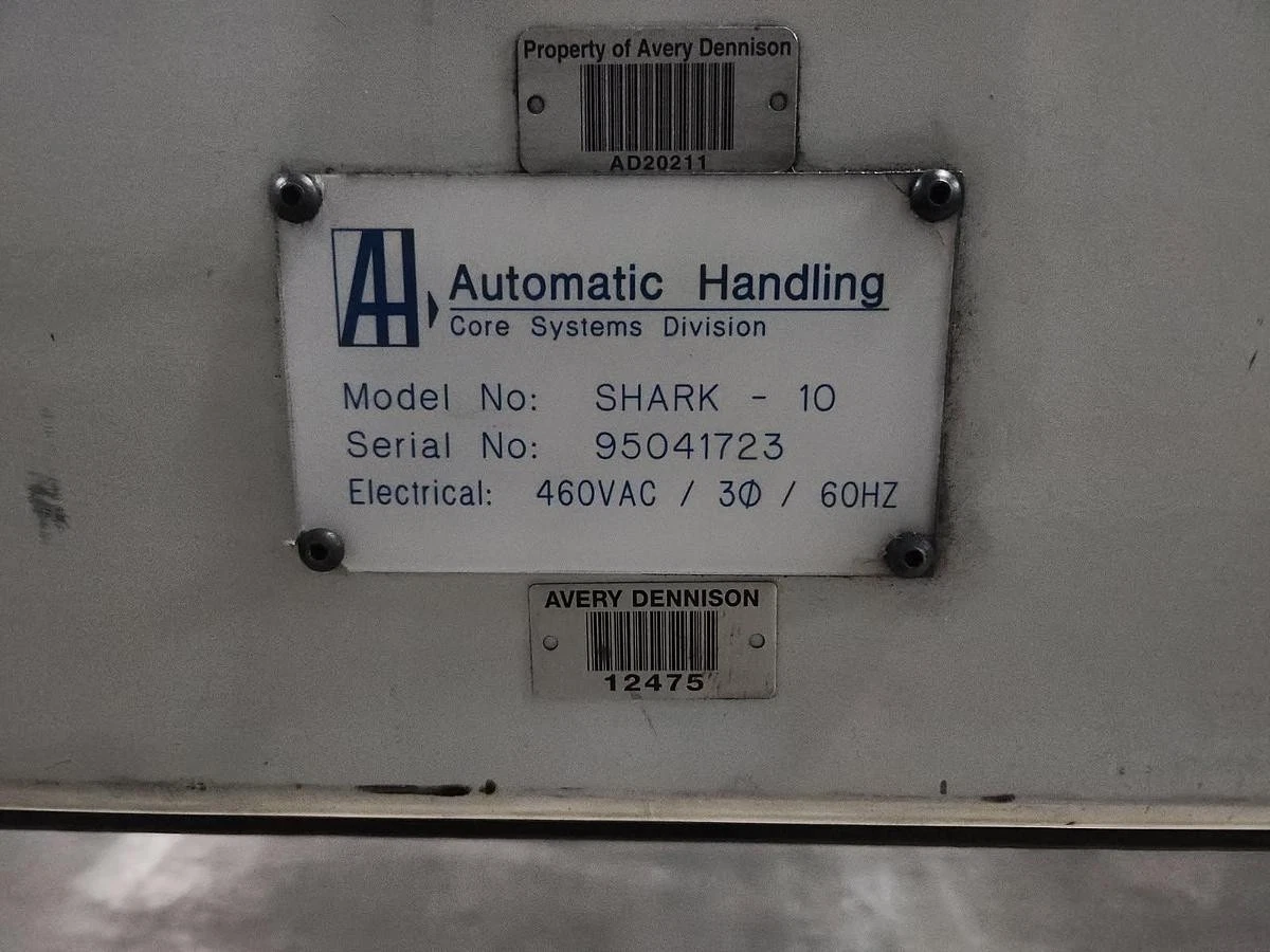 Used 120" WIDE AUTOMATIC HANDLING MODEL SHARK-10 CORE CUTTER 3" CORES