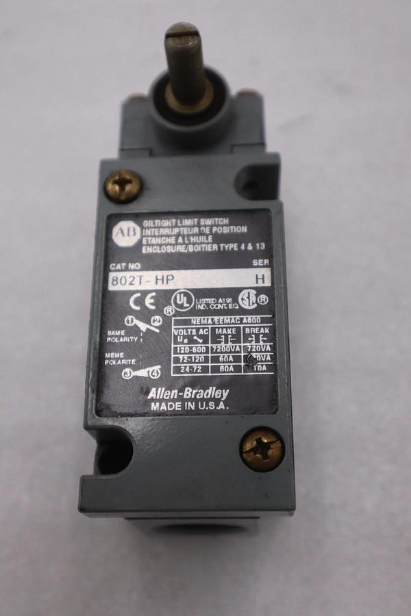 Used Allen Bradley Switch 802T-HP NEW UNIT STOCK K-4028CC