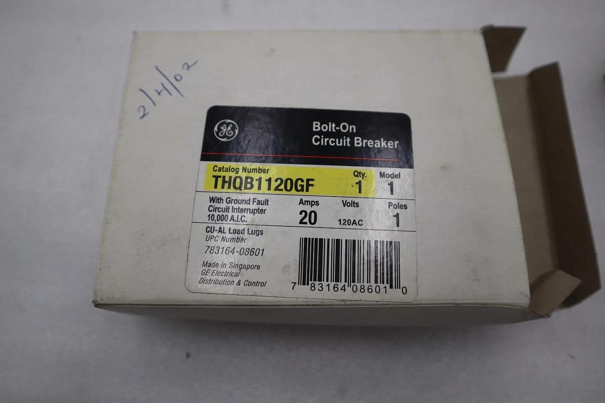 General Electric THQB1120GF Ground Fault Circuit Breaker - STOCK GF133A