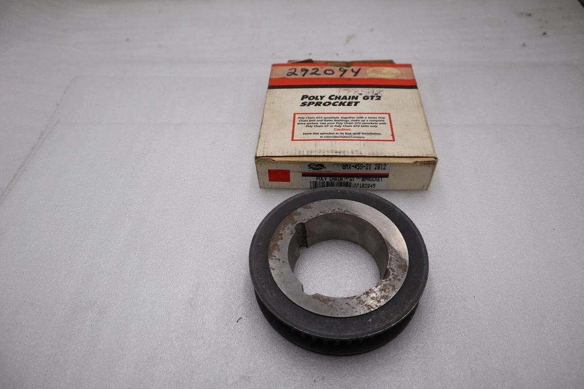 Used NEW GATES 8MX-45S-21 77182045 POLY CHAIN GT SPROCKET STOCK H333A
