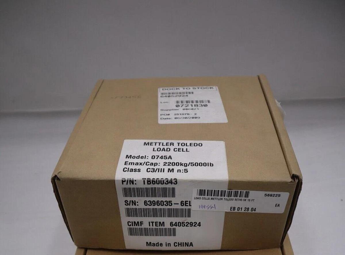 METTLER-TOLEDO TB600343 5000LBS NEW IN BOX (TWO AVAILABLE) STOCK G408