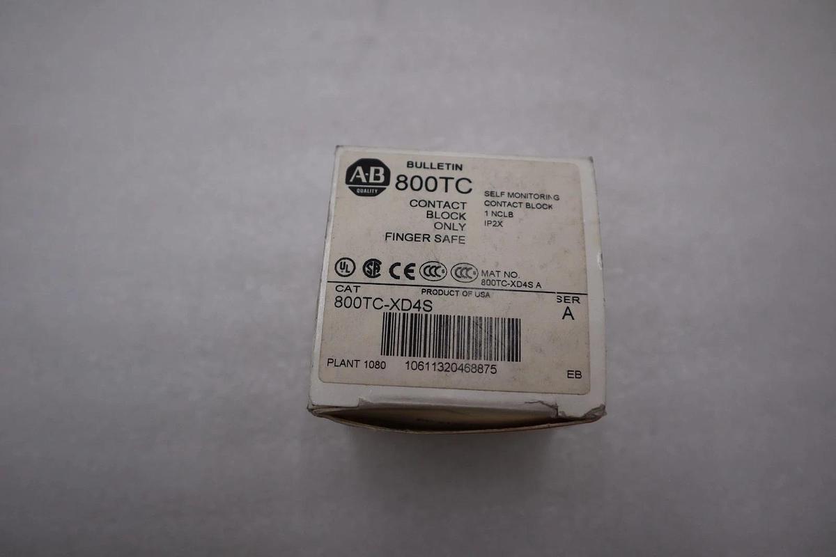 Used ALLEN BRADLEY 800TC-XD4S SERIES A CONTACT BLOCK STOCK H1093A