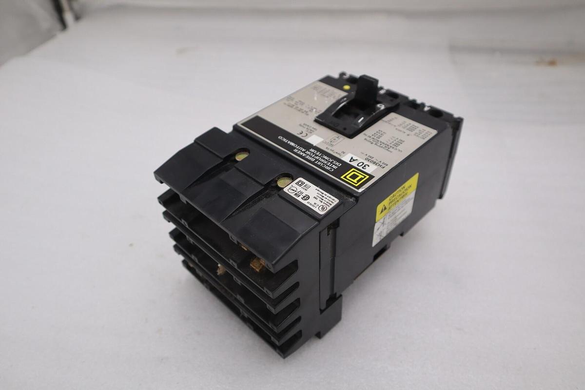 Used Square D FH36030 I-Line Circuit Breaker 600V 3P 3PH 30 AMP STOCK H167