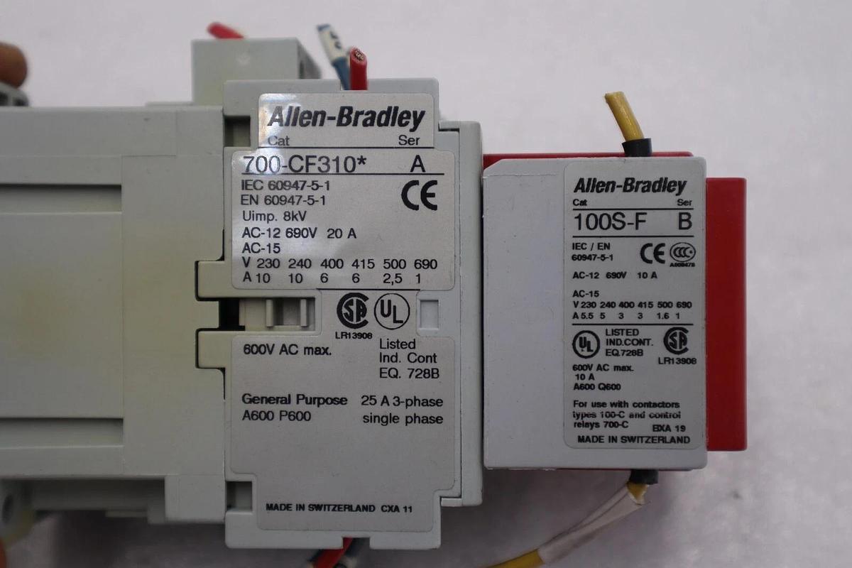 Used Allen-Bradley 700-CF310 SER A Used Safety Control Relay Contractor #L-482-C