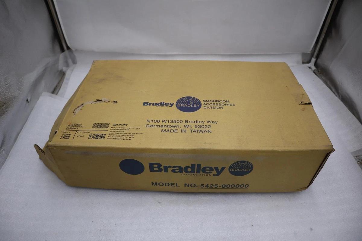 Used Bradley 5425-000000 Jumbo Roll Toilet Tissue Dispenser STOCK 3532A