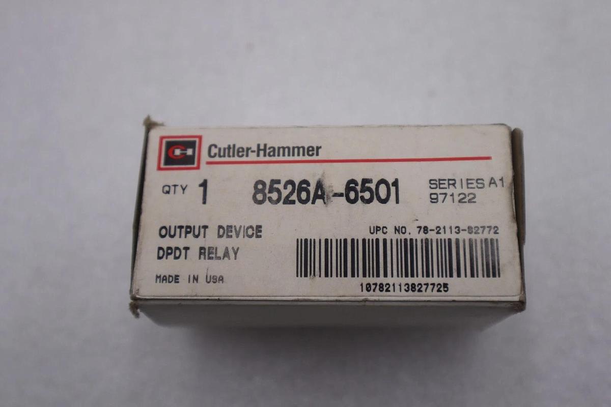 New OPEN BOX Cutler Hammer 8526A-6501 Output Device Relay STOCK K-3267