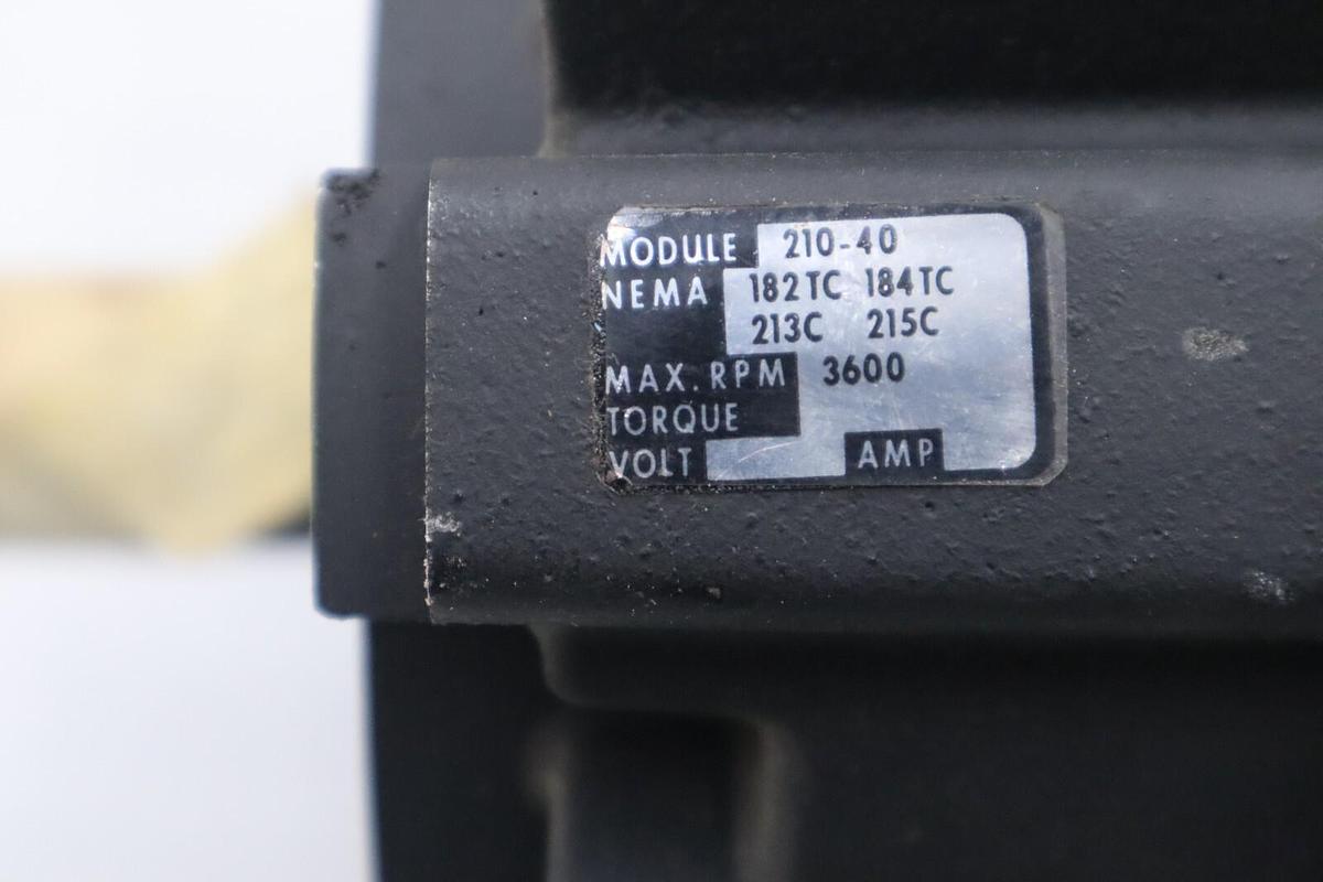Used WARNER EM-210-40 NEMA 182TC 184TC MAX RPM 3600 OUTPUT CLUTCH STOCK M-64
