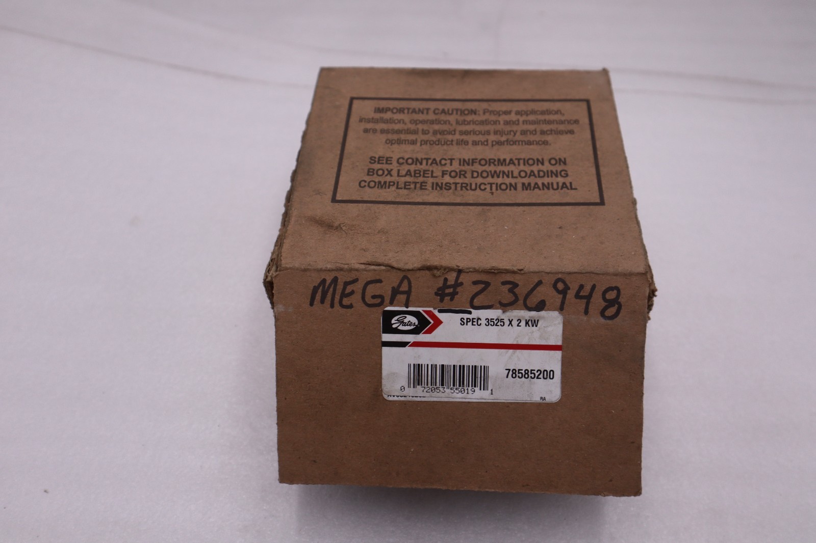 Used Gates 78585200  3525 X 2 KW BUSHING BORE NEW OPEN BOX STK GF276A