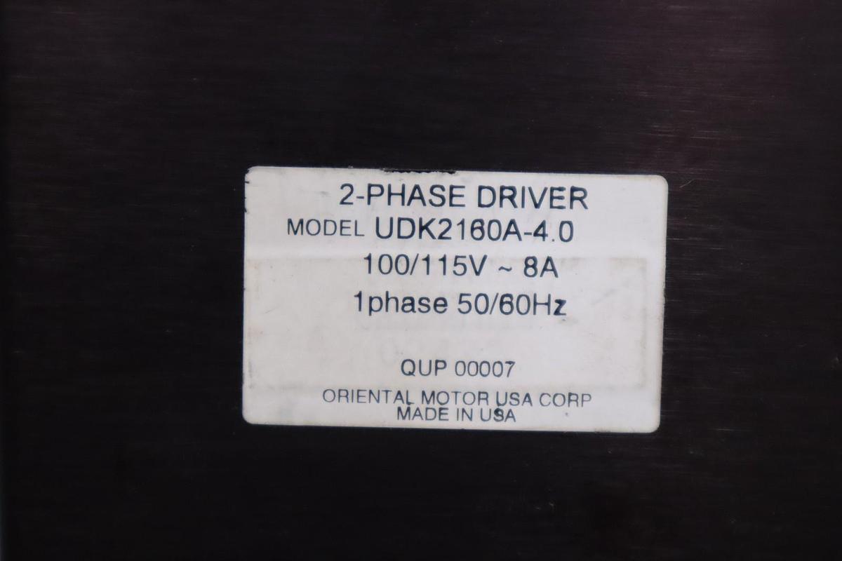 Used VEXTA UDK2160A-4.0 Driver 2-PHASE 100/115V~ 8A1 50/60HZ STOCK 3495A