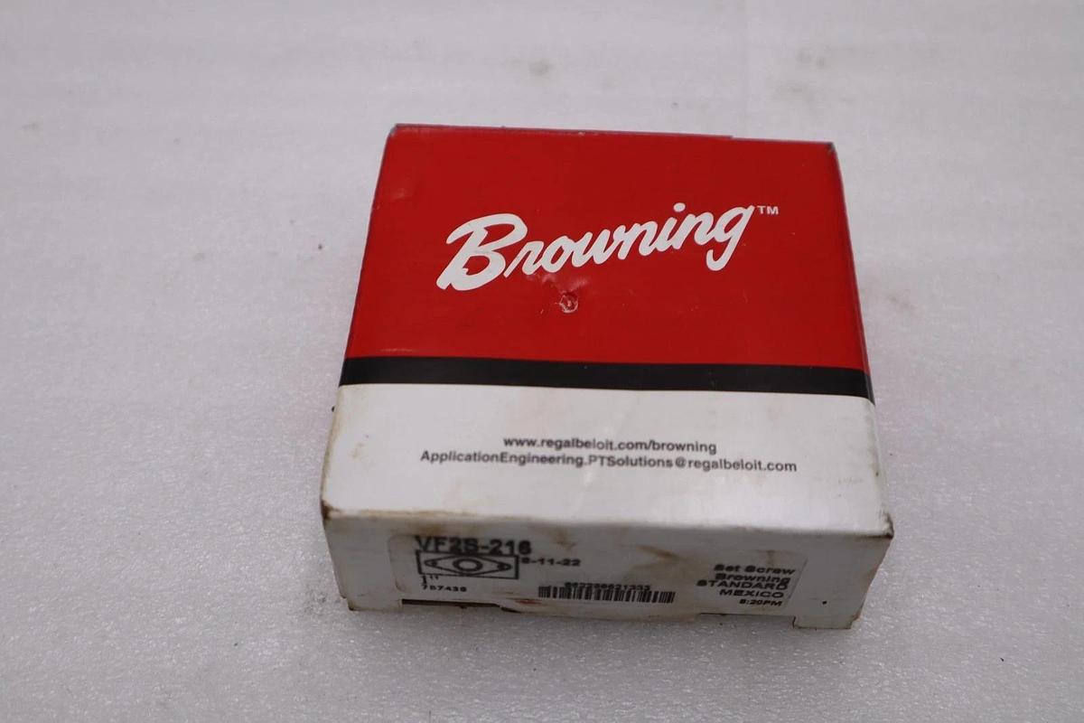 NEW BROWNING VF2S-216 FLANGE BEARING 2 BOLT STOCK H1432A