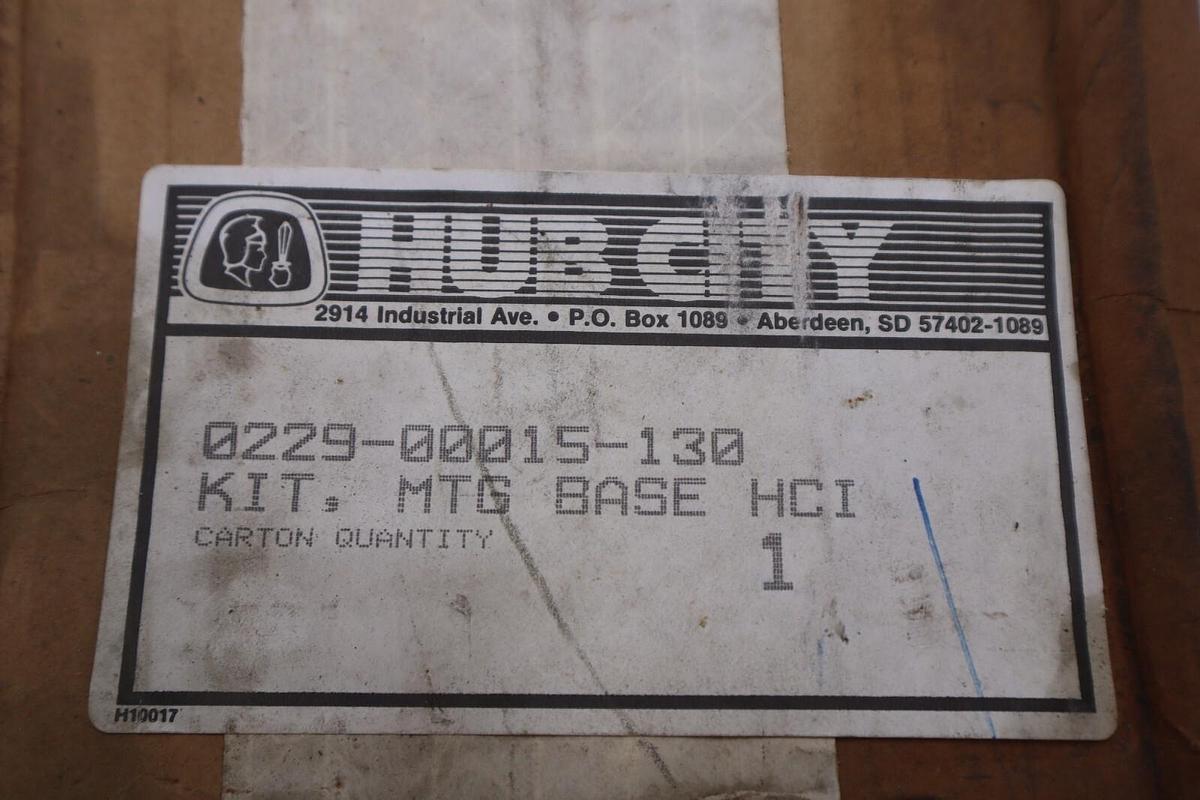 Used HUB CITY 0229-00015-130 KIT, MTG BASE HCI STOCK B-897